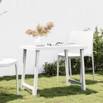 vidaXL Campingtafel hout-look 79x56x64 cm PP wit, Tuin en Terras, Verzenden, Nieuw, Kunststof