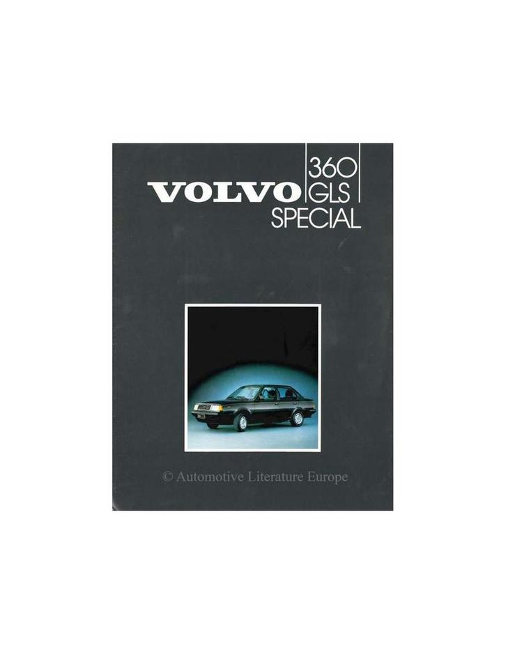 1985 VOLVO 360 GLS SPECIAL BROCHURE NEDERLANDS, Boeken, Auto's | Folders en Tijdschriften, Volvo
