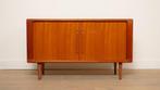 Vintage dressoir met schuifdeuren | Audiomeubel | Teak, Huis en Inrichting, Ophalen of Verzenden, Nieuw