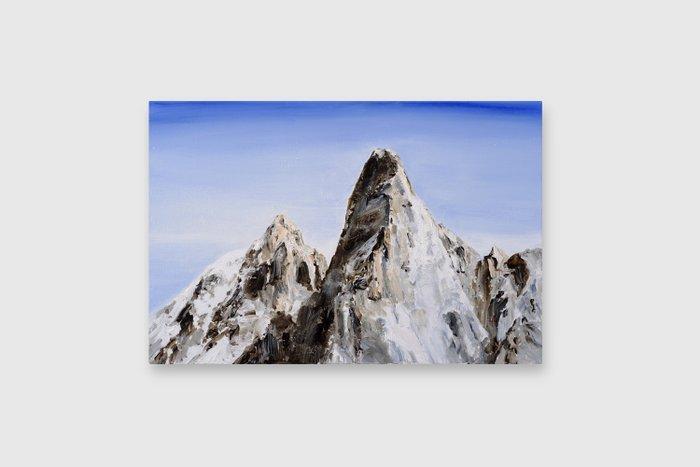 Matthieu van Riel - Chamonix, Aiguille du Dru, Antiek en Kunst, Kunst | Schilderijen | Modern