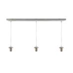 Aluminium hanglamp zonder kap chroom, Rika, Huis en Inrichting, Lampen | Hanglampen, Nieuw, Ophalen of Verzenden, Basis, Metaal