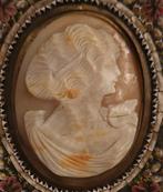 Zonder Minimumprijs - Cameo Brons, Schelp cameo 19e eeuws, Sieraden, Tassen en Uiterlijk, Antieke sieraden
