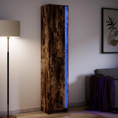 vidaXL buffetkast met LED 41,5x32,5x200 cm bewerkt hout, Huis en Inrichting, Kasten | Buffetkasten, 25 tot 50 cm, Nieuw, Overige houtsoorten