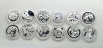 China. Chinese Zodiac New Year Panda Medal (Zonder, Postzegels en Munten