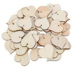 Houten harten hartjes hout geboord 6 cm. +/-30stuks / zak, Hobby en Vrije tijd, Knutselen, Ophalen of Verzenden, Nieuw
