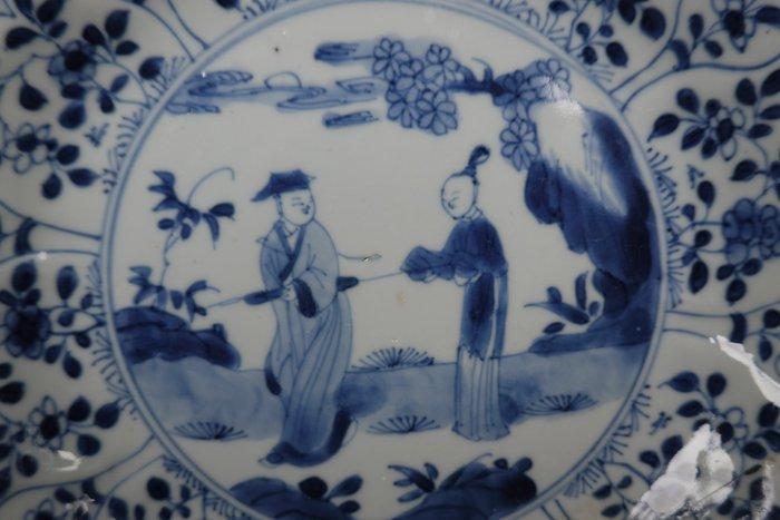 Kangxi (1662-1722) - Bord - Scholar and Student in Rock, Antiek en Kunst, Antiek | Overige Antiek