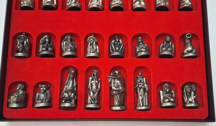 Schaakspel - Damas Meigas Brujas de Vigo, Antiek en Kunst, Antiek | Overige Antiek