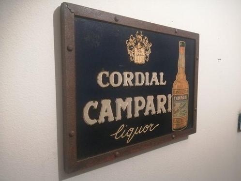 Davide Campari spa Milano - Sinopico - Reclamebord - Metalen, Antiek en Kunst, Curiosa en Brocante