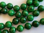 18 karaat (750) goud - Birmaanse groene jade - Halsketting