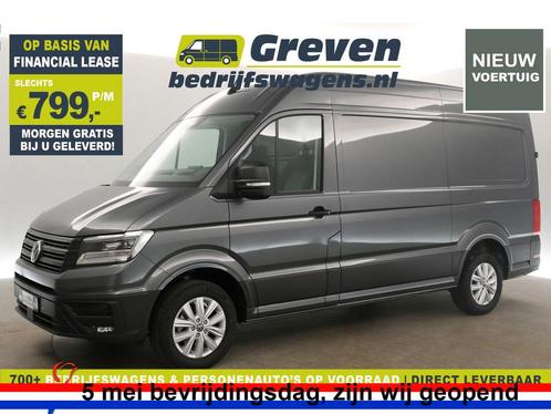 Volkswagen Crafter 2.0 TDI DSG EXCLUSIVE FACELIFT ACC €799pm, Auto's, Bestelauto's, Automaat, Diesel, Zilver of Grijs, Volkswagen