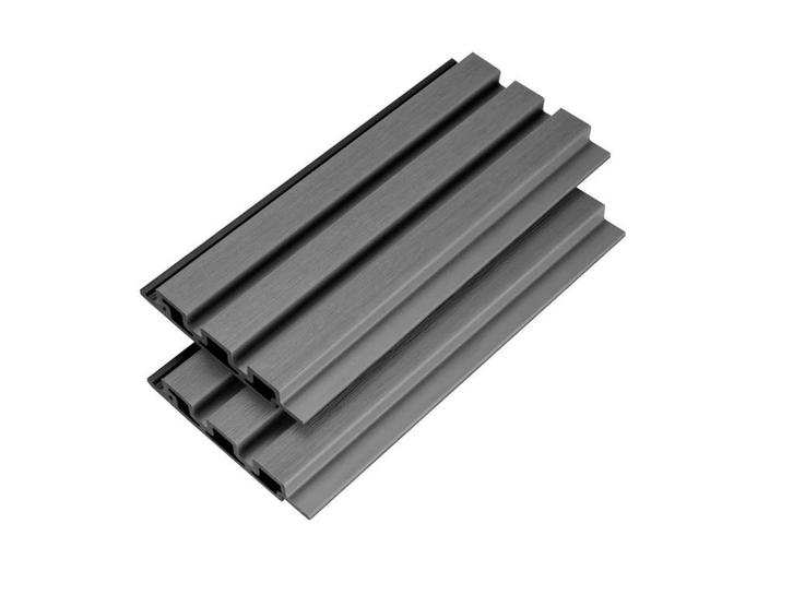 WLC25 rhombusprofielplank composiet lichtgrijs, 2.5 x 14.7 x, Tuin en Terras, Palen, Balken en Planken, Ophalen of Verzenden