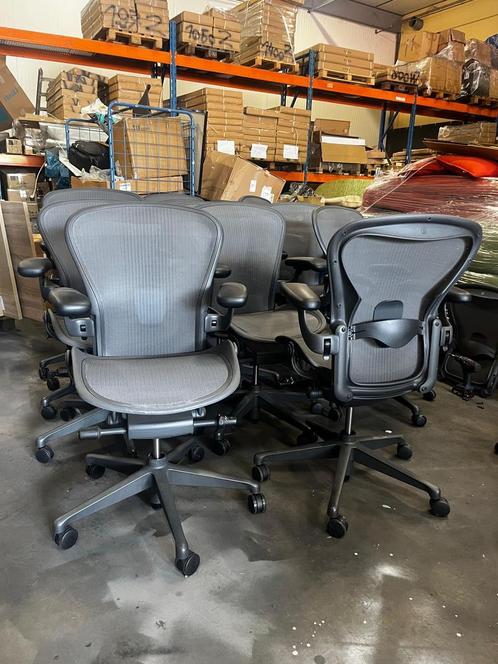 Aanbod Herman Miller Aeron Remastered bureaustoelen!, Huis en Inrichting, Bureaustoelen, Bureaustoel, Zwart, Zo goed als nieuw