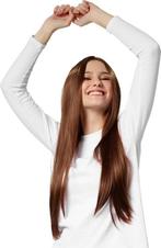 2dekans | Dressforfun Pruik lang haar glad bruin -, Ophalen of Verzenden, Zo goed als nieuw