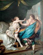 Franse school (XVIII) - Giuseppe e la moglie di Putifarre, Antiek en Kunst