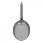 Vispan 36cm ovaal zwart, Verzenden, Nieuw in verpakking
