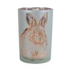 windlicht konijn brons large 18cm, Huis en Inrichting, Verzenden, Nieuw