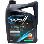 Wolf Officialtech 5W20 MS-FE Motorolie 5 Liter, Auto diversen, Onderhoudsmiddelen, Ophalen of Verzenden