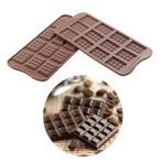 Silikomart Chocolademal Tabletjes (12x) 3,8x2,8 cm, Nieuw, Verzenden