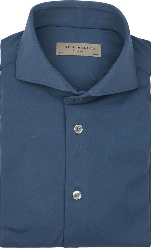John Miller Overhemd Hyperstretch Indigo maat 38 Heren, Kleding | Heren, Overhemden, Blauw, Nieuw, Verzenden