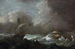 Nederlandse school (XVII) - Accident in the stormy sea off