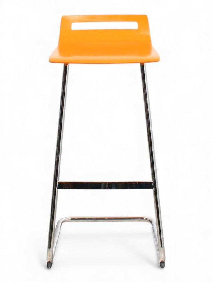 Sedus MT902 barkuk, oranje-chrome, Huis en Inrichting, Stoelen, Overige kleuren, Gebruikt, Ophalen of Verzenden
