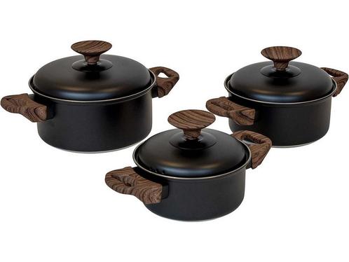 Bo-Camp - Industrial - Pannenset - Stewart - RVS, Huis en Inrichting, Woonaccessoires | Overige, Zo goed als nieuw, Verzenden