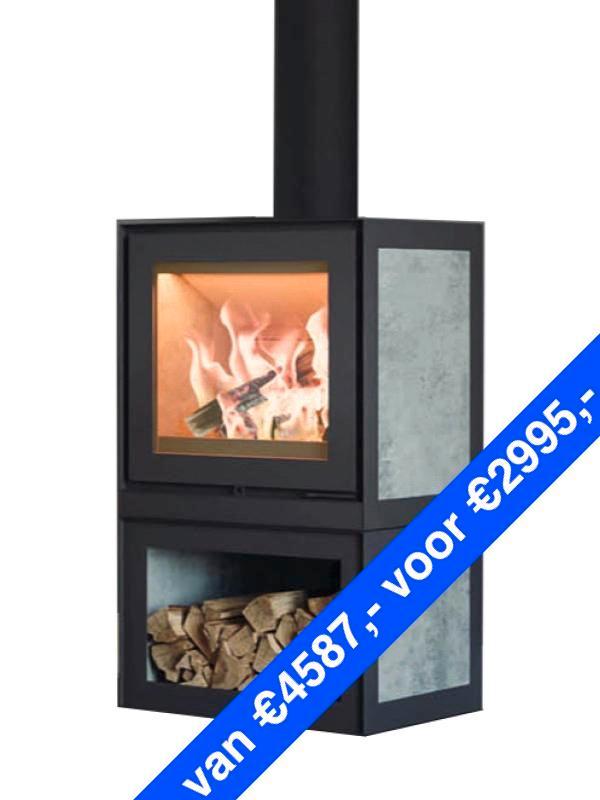 Altech Max B Depot speksteenkachel (showroommodel), Huis en Inrichting, Kachels, Houtkachel, Hout, Nieuw, Vrijstaand, Ophalen of Verzenden