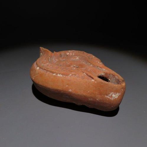 Laat-Romeins / Vroeg-Byzantijns Terracotta Oliekaars. 4e-6e, Verzamelen, Mineralen en Fossielen