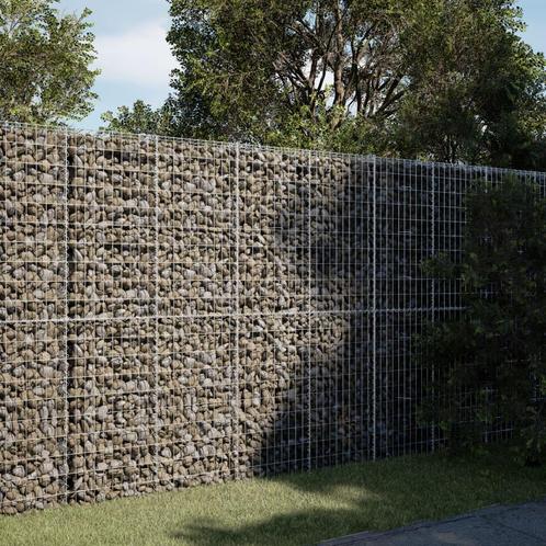 vidaXL Schanskorf 200x100x200 cm gegalvaniseerd ijzer, Tuin en Terras, Bloembakken en Plantenbakken, Nieuw, Metaal, Verzenden