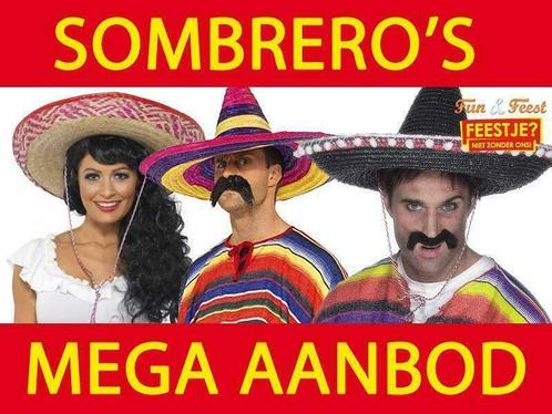Sombrero's - Mega aanbod Mexicaanse sombrero's, Kleding | Dames, Carnavalskleding en Feestkleding, Accessoires, Nieuw, Carnaval