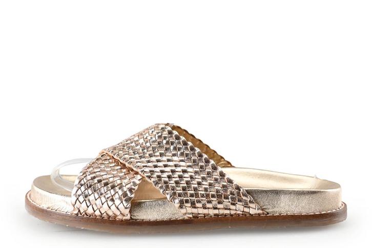 Nelson Slippers in maat 39 Goud | 10% korting, Kleding | Dames, Schoenen, Overige kleuren, Gedragen, Slippers, Verzenden