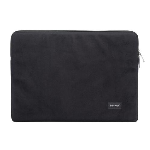 Bombata Velvet Laptophoes Sleeve - 15 / 16 inch - Zwart, Computers en Software, Laptoptassen, Nieuw, Verzenden