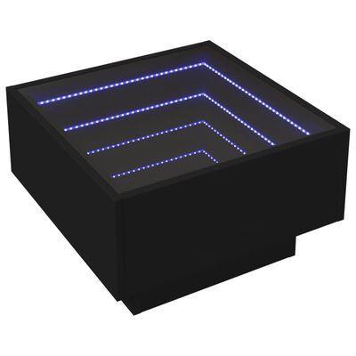VidaXL salontafel, zwart, 50 x 50 x 30 cm, incl. led, Diversen, Overige Diversen, Ophalen