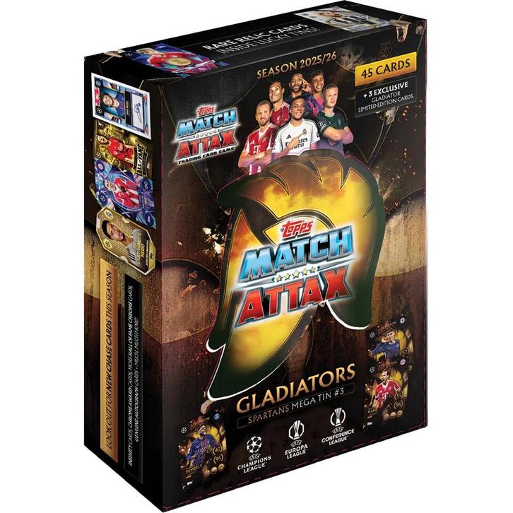 Topps Match Attax UCL 2025/2026 MEGA Tin, Hobby en Vrije tijd, Verzamelkaartspellen | Overige, Nieuw, Verzenden