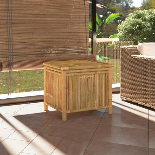 Tuinbox 60x52x55 cm bamboe (Schuurtjes-Rekken) (Partytenten), Tuin en Terras, Tuinhuizen, Nieuw, Verzenden