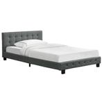 Gestoffeerd bed Manresa - 120 x 200 cm - Grijs, Verzenden, Nieuw