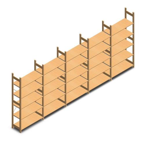 Aanbieding: Voordeelrii houten legbordstelling BT Euro, Zakelijke goederen, Kantoor en Winkelinrichting | Magazijn, Stelling en Opslag