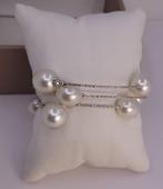 Armband - 18 karaat Witgoud, 11x12 mm Australische South Sea, Nieuw
