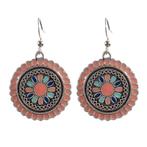 Fako Bijoux® - Oorbellen - Bohemian - Cirkel Retro - Roze, Sieraden, Tassen en Uiterlijk, Oorbellen, Verzenden, Nieuw