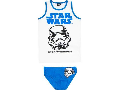 Star Wars - Stormtrooper - Jongens Ondergoedset - Wit/Blauw, Kinderen en Baby's, Kinderkleding | Schoenen en Sokken, Verzenden