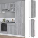 vidaXL Koelkast Lyonkast Lyon 60x57x207 cm bewerkt hout, Huis en Inrichting, Keuken | Keukenelementen, Verzenden, Nieuw, Grijs