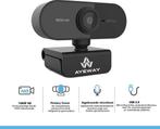 AyeWay Full HD Webcam - Incl. Privacy Cover - Webcam voor PC, Computers en Software, Webcams, Ophalen of Verzenden, Nieuw, AyeWay