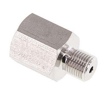 G1/4 (M) x M12x1.5 (F) RVS Adapter voor Manometer, Doe-het-zelf en Verbouw, Overige Doe-het-zelf en Verbouw, Nieuw, Verzenden