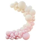 Roze Wit Creme Ballonnenboog DIY Set, Hobby en Vrije tijd, Feestartikelen, Verzenden, Nieuw
