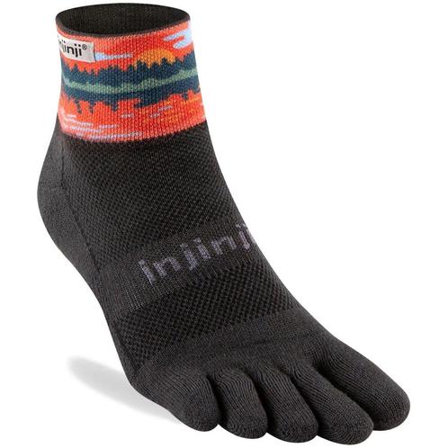 Injinji Trail Midweight Mini-Crew  Oranje/Grijs - 44-47, Sport en Fitness, Bergsport en Wandelen, Kleding, Nieuw, Verzenden