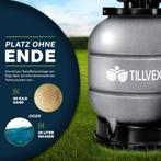 Tillvex® Zandfilter - Zandfilterpomp - 10200L/u - Grijs, Verzenden, Nieuw