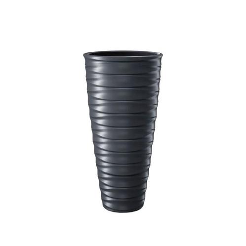 Hoge bloempot voor binnen & buiten antraciet 38 CM x 76,5 CM, Tuin en Terras, Bloempotten, 70 cm of meer, 25 tot 40 cm, Rond, Nieuw