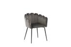Eetkamerstoel - Isa - Grijs - Fluweel - Jörn, Verzenden, Nieuw