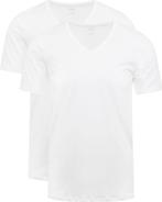 Mey V-hals Dry Cotton T-shirt Wit 2-Pack maat 4XL Heren, Verzenden, Nieuw, Wit, Mey