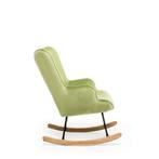 Aemely® Schommelstoel Steerne - Dino Groen Velvet, Blank H, Ophalen of Verzenden, Nieuw, Stoel(en)